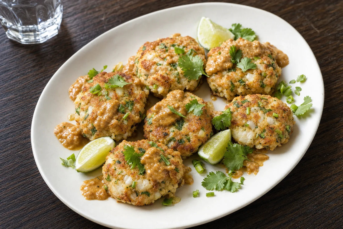 Lemongrass Peanut Baked Fish Cakes