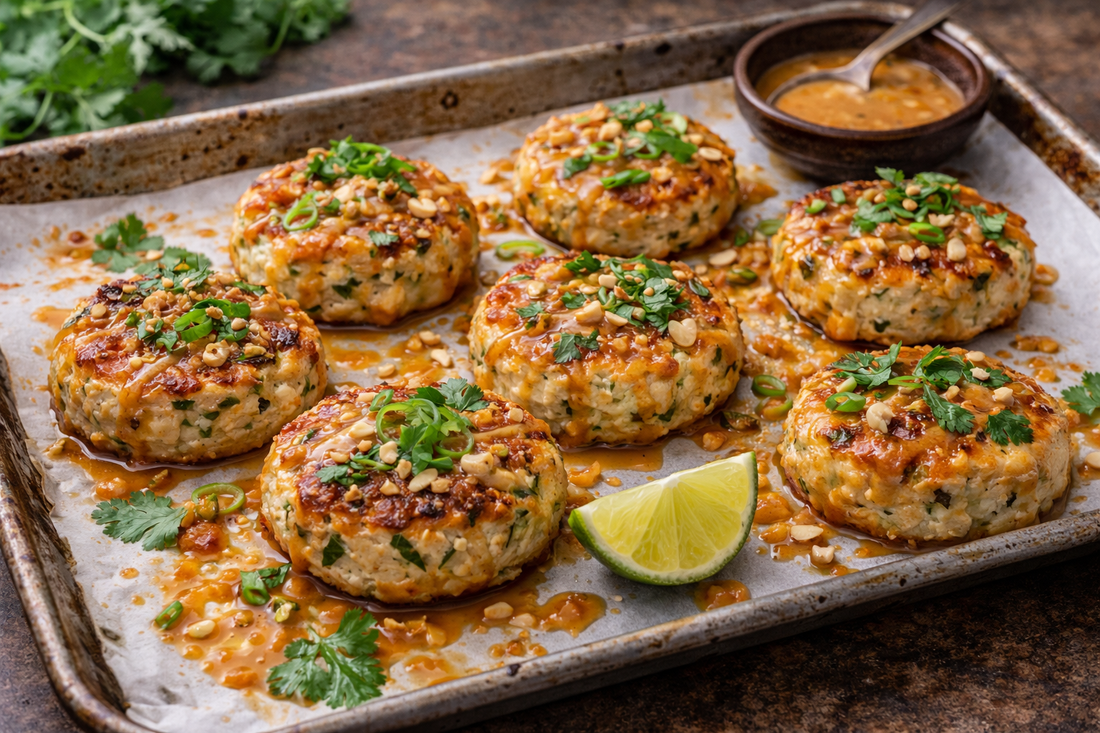 Lemongrass Peanut Baked Fish Cakes