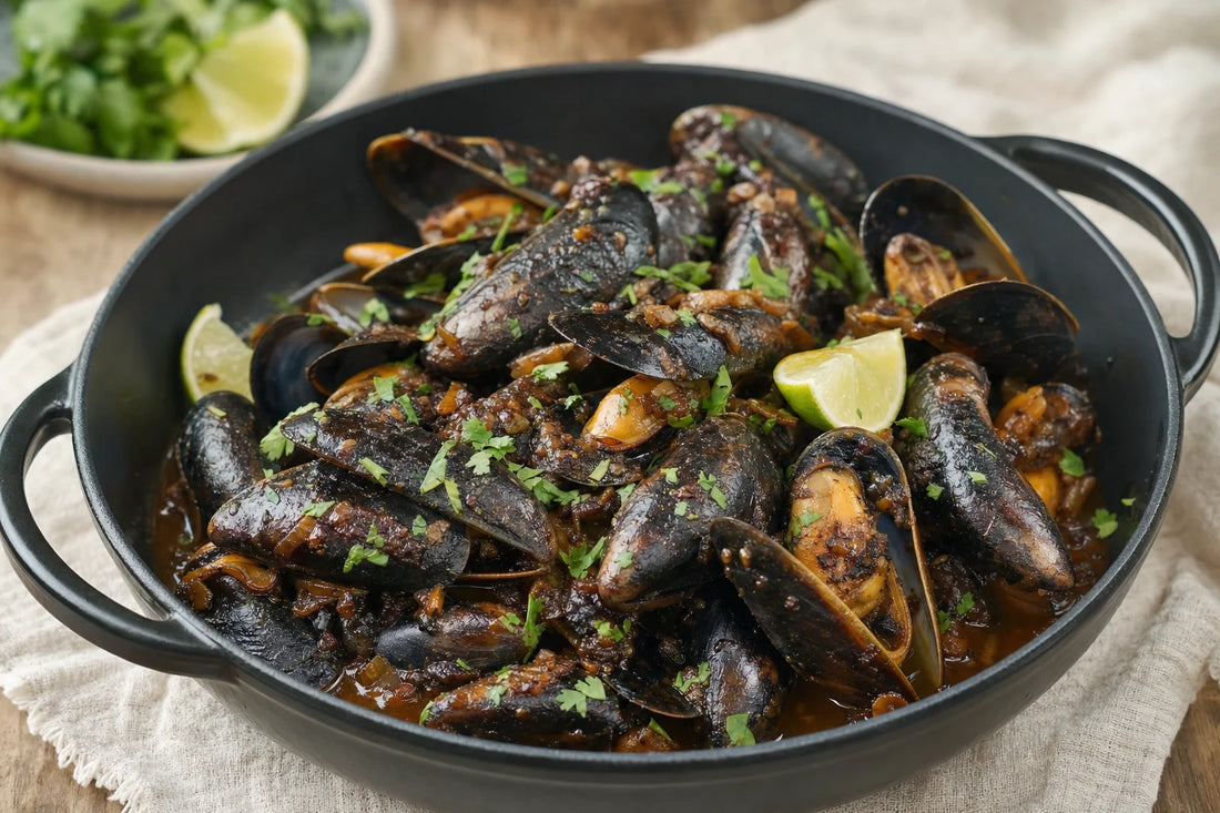 Sambal Black Bean Mussels