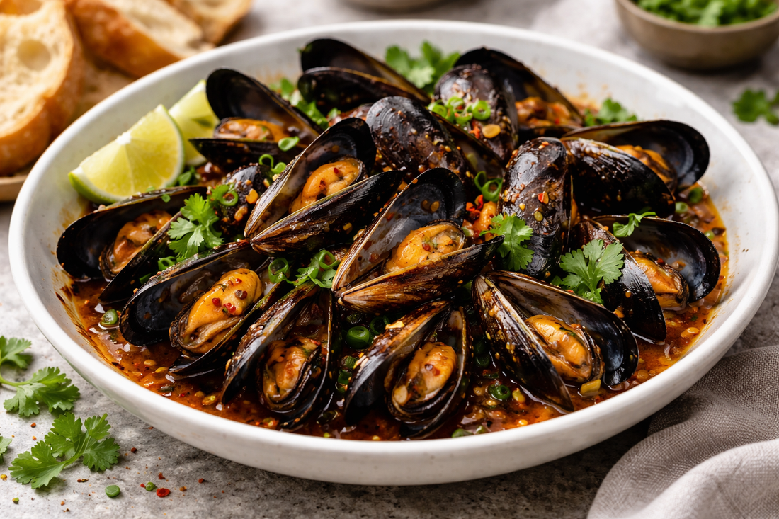 Sambal Black Bean Mussels