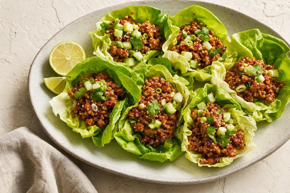 Sweet Chili Sambal Chicken Lettuce Cups