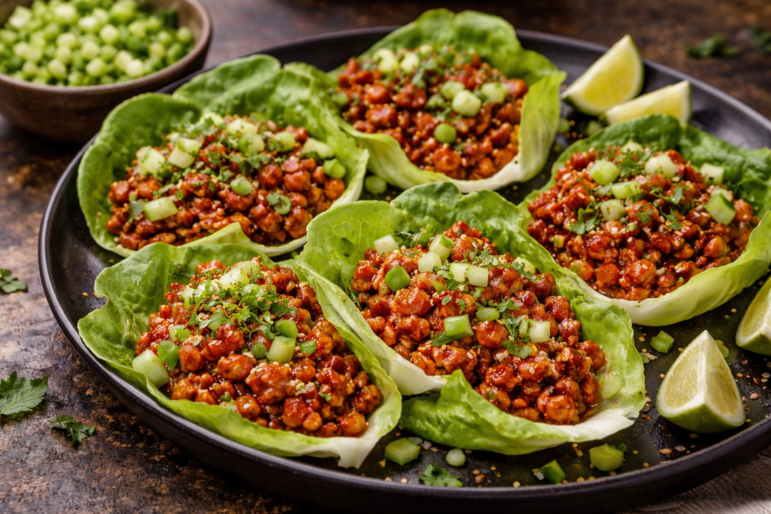 Sweet Chili Sambal Chicken Lettuce Cups