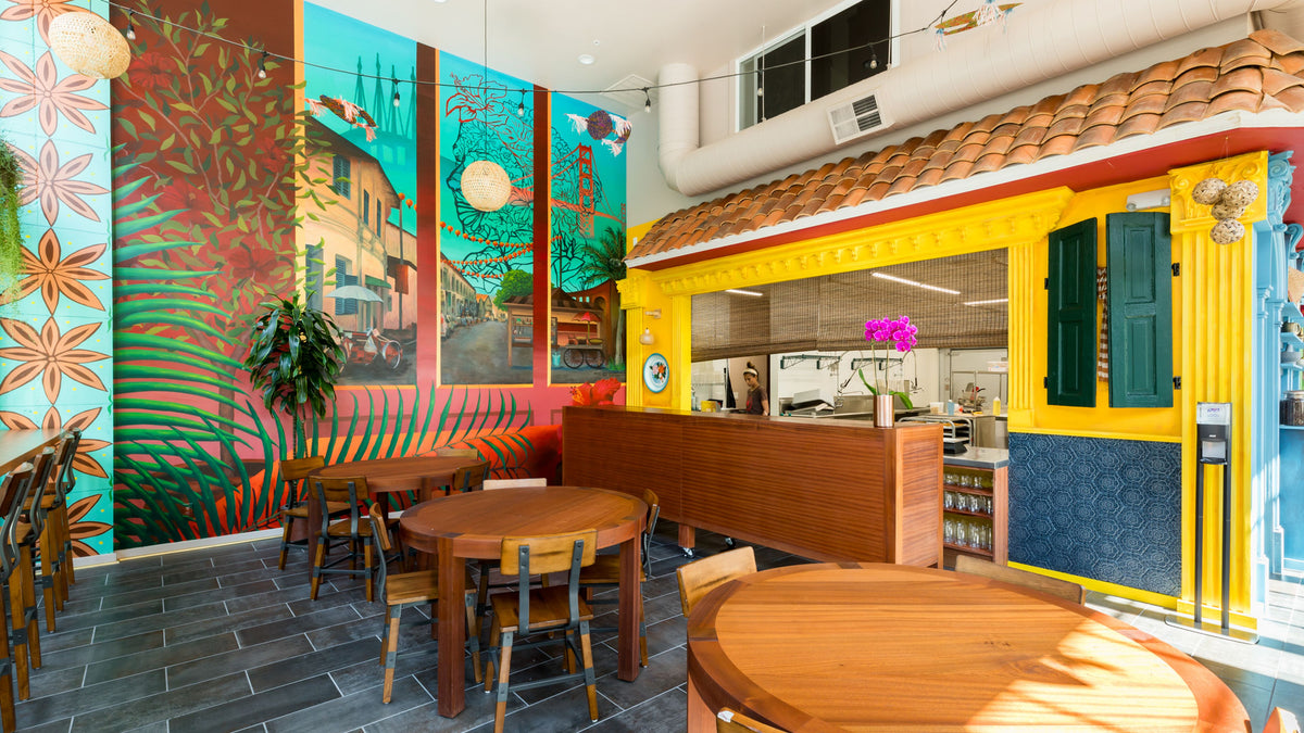Interior of Azalina’s restaurant at 499 Ellis in San Francisco